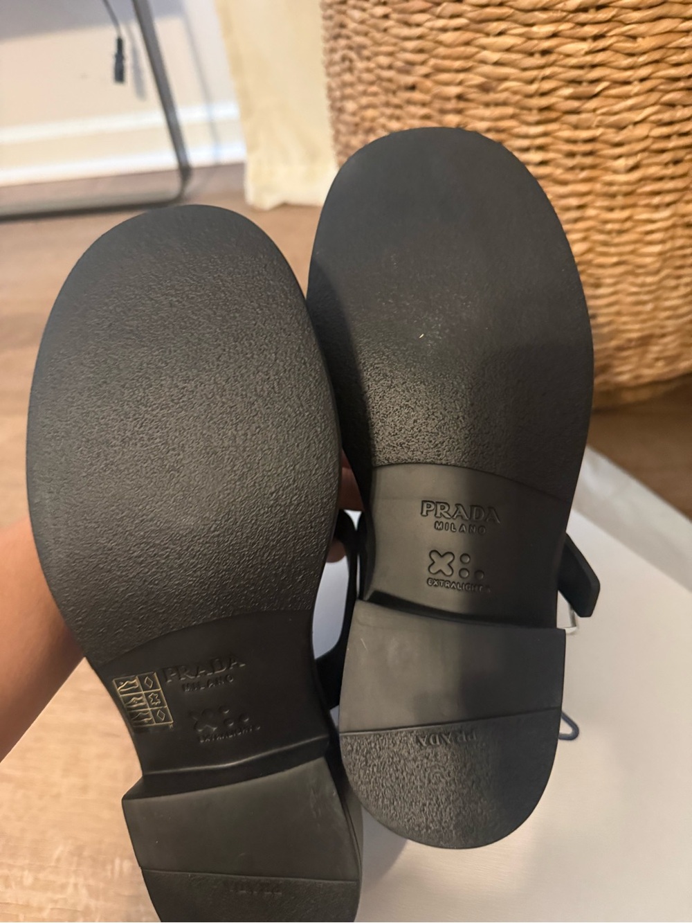 Prada Black Jelly Fisherman Sandals - Picture 3 of 5
